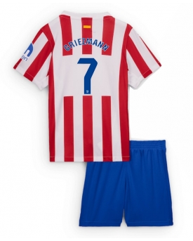 Atletico Madrid Antoine Griezmann #7 Maglia Gara Casa Repliche 2025-26 Bambino Maniche Corte